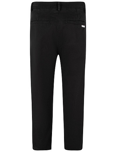 Черные брюки прямого кроя Fred Mello - 1081119980055 - Фото 2
