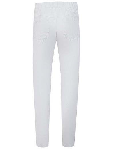 Льняные белые брюки Il Gufo - 1084519070579 - Фото 2