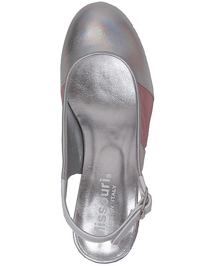 Серебряные туфли с розовыми каблуками Missouri - 2014509070196 - Фото 4
