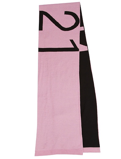 Розовый шарф с крупным логотипом №21 kids - 1224508280156 - Фото 1