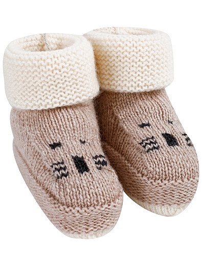 Носки-пинетки из шерсти и кашемира Baby T - 1534529182033 - Фото 1