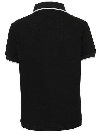 Черное поло с логотипом Dolce & Gabbana - 1144519371813 - Фото 2
