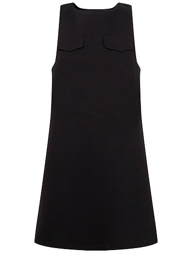 Черное платье с декоративными карманами Prairie - 1054509081625 - Фото 1