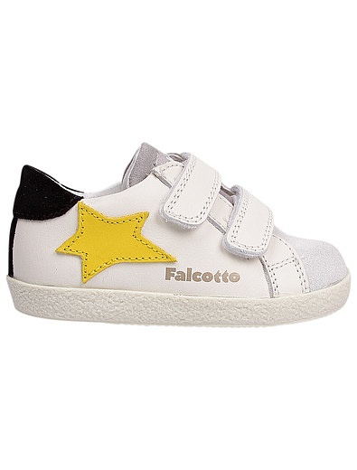 кожаные Кеды со звездами Falcotto - 2094529270554 - Фото 2