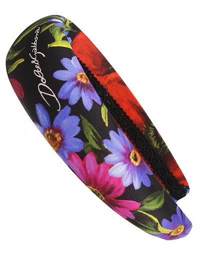 Ободок с цветочным узором Dolce & Gabbana - 5144508280283 - Фото 1