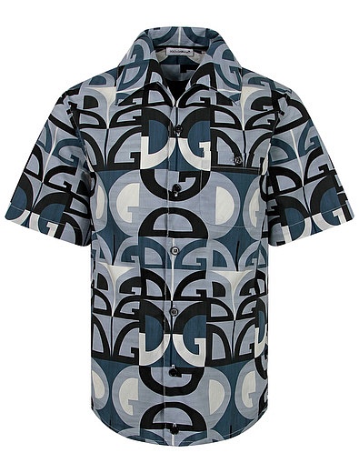 Рубашка с геометрическим принтом Dolce & Gabbana - 1014519172638 - Фото 1