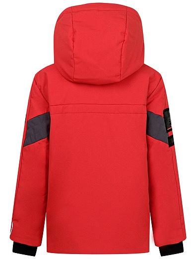 Куртка красная на молнии с капюшоном POIVRE BLANC - 1074519181849 - Фото 3