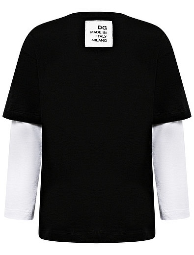 Лонгслив с имитацией футболки Dolce & Gabbana - 4164519170107 - Фото 2