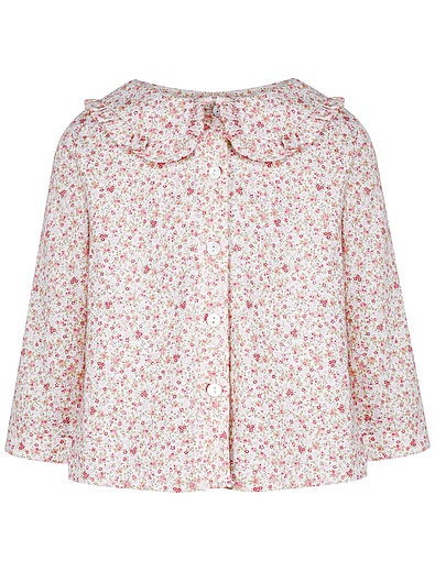 Розовый комплект из кардигана, блузы и брюк Aletta - 3034509281018 - Фото 5