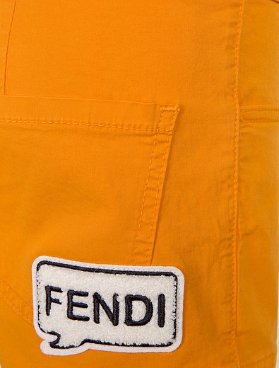 Оранжевые хлопковые шорты Fendi - 1412809770036 - Фото 2