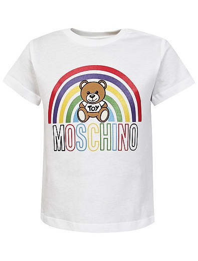 Комплект из футболки и шорт с радугой Moschino - 3024529270017 - Фото 3