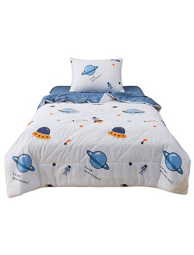 Комплект постельного белья из хлопка с космическим принтом Sofi de Marko - 5054518280077 - Фото 1