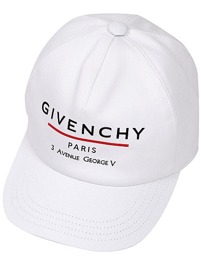 Белая бейсболка с логотипом GIVENCHY - 1184529170754 - Фото 1