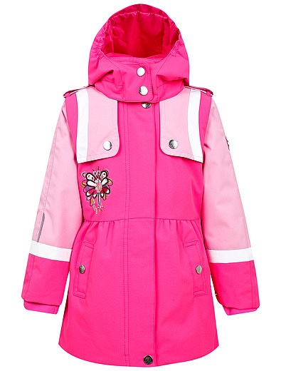 Розовое пальто трансформер с вышитым цветком POIVRE BLANC - 1124509270012 - Фото 1