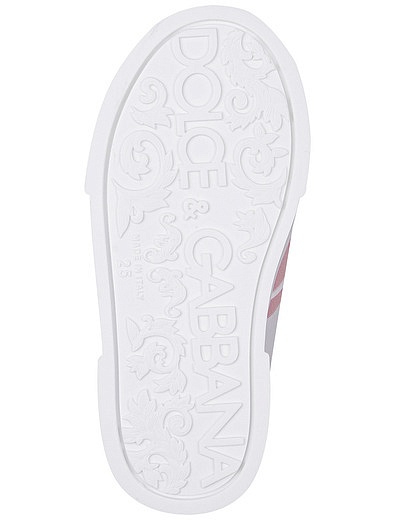Кроссовки с контрастной лентой Dolce & Gabbana - 2104509171235 - Фото 6