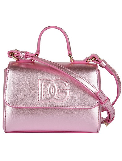 Лакированная сумка с объемным логотипом Dolce & Gabbana - 1204508180076 - Фото 1