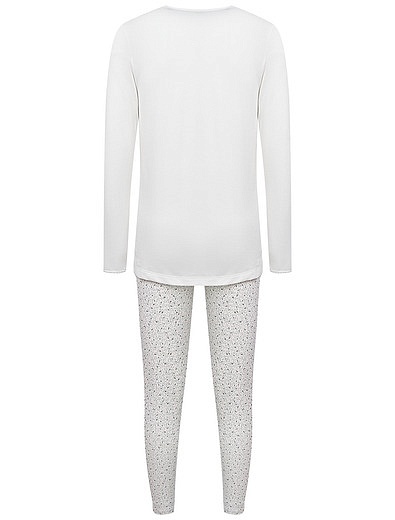 Пижама из лонгслива и брюк с цветочным принтом Sanetta - 0212109980200 - Фото 2