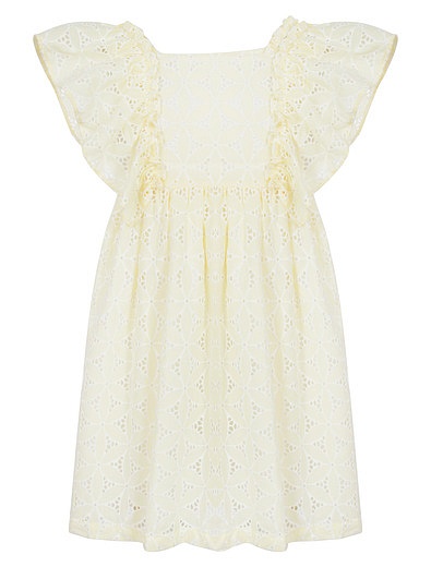 Бледно-жёлтое платье с вышивкой Tartine et Chocolat - 1054709371458 - Фото 1