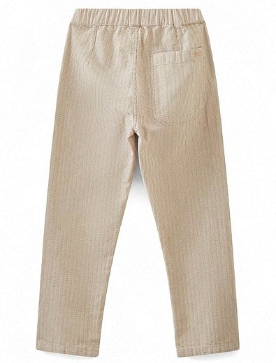 Бежевые брюки с эластичным поясом Bonpoint - 1084519172747 - Фото 2