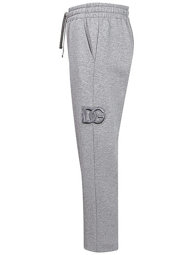 Спортивные брюки оттенка серый меланж Dolce & Gabbana - 4244529181444 - Фото 4