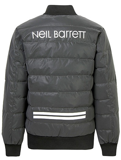 Дутая черная куртка NEIL BARRETT KIDS - 1071119880134 - Фото 3