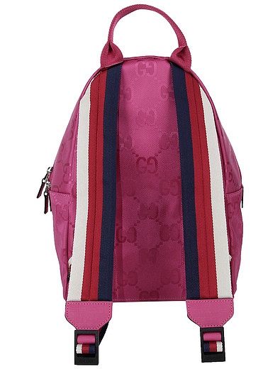 Розовый рюкзак с узором GG GUCCI - 1504508170078 - Фото 4