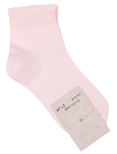 Пастельно-розовые носки Story Loris - 1534509070015 - Фото 1