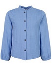 Марлевая голубая блуза - 1034509372114