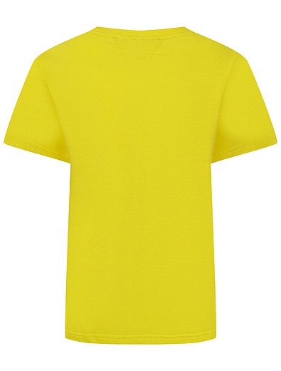 Жёлтая футболка из хлопка Dsquared2 - 1134529370715 - Фото 3