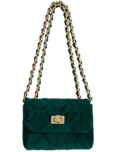 Зелёная бархатная сумка Milledeux - 1204500370109 - Фото 2