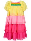 Разноцветное многослойное платье - 1054509371573