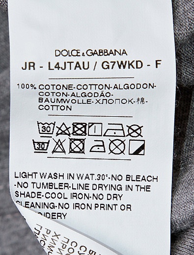 Хлопковая футболка с принтом dg fabulous Dolce & Gabbana - 1134519085797 - Фото 3