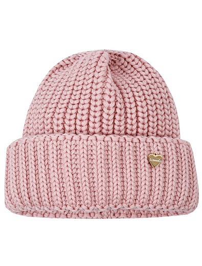 Розовая шапка из шерсти Il Trenino - 1354509182514 - Фото 1