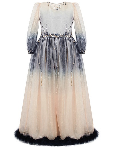 Платье с отделкой из страусиных перьев Lesy - 1053009980117 - Фото 1