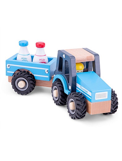 Игрушечный трактор с прицепом New Classic Toys - 7134529082100 - Фото 4