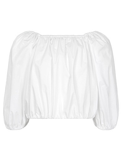 Белая блуза с открытыми плечами Patrizia Pepe - 1034509373258 - Фото 1