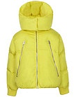 Желтая куртка со съемным капюшоном - 1074529282093
