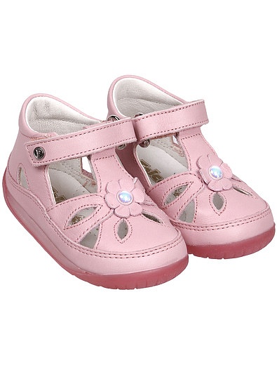 Розовые туфли из натуральной кожи Falcotto - 2012609970033 - Фото 1