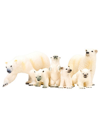 Набор Семья белых медведей, 6 предметов Masai Mara - 7134529271511 - Фото 1