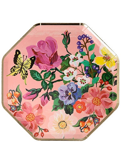 Набор одноразовых тарелок с цветочным принтом 8 шт. Meri Meri - 2294520080507 - Фото 7
