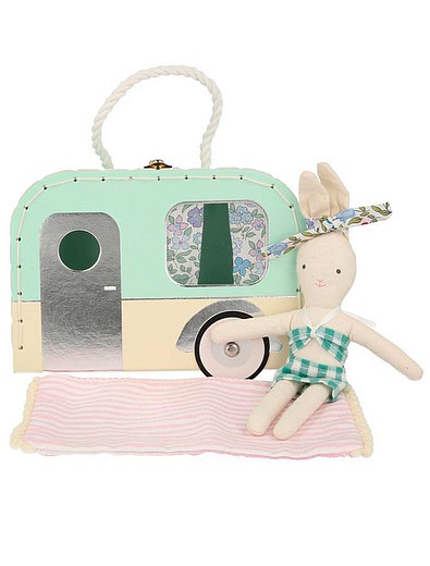 Куколка в чемодане &quot;Кролик&quot; мини Meri Meri - 7134500170383 - Фото 1