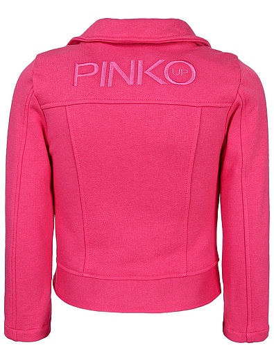 Куртка цвета фуксия с косой молнией Pinko - 1074509373049 - Фото 2