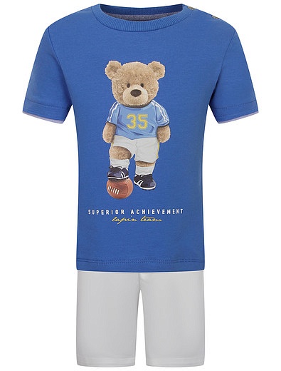 Комплект из футболки с медведем и шорт Lapin House - 3024519373001 - Фото 1
