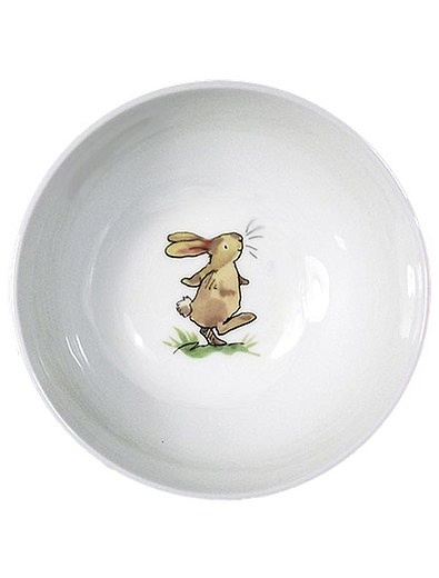 Тарелка из фарфора с рисунком зайца  - 5564528170034 - Фото 1