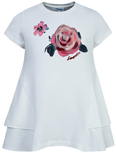 Комплект из футболки, леггинсов и жакета Simonetta - 3033009881322 - Фото 3