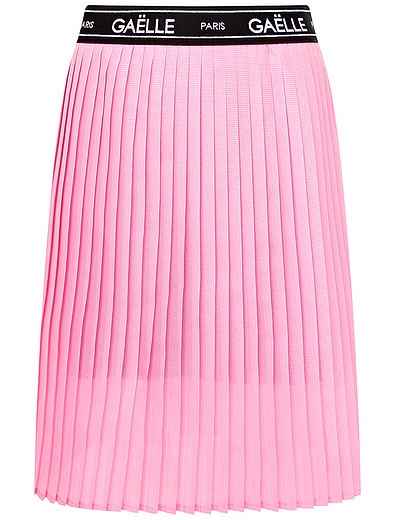 Плиссированная юбка с логотипом на поясе GAELLE - 1044509072976 - Фото 1