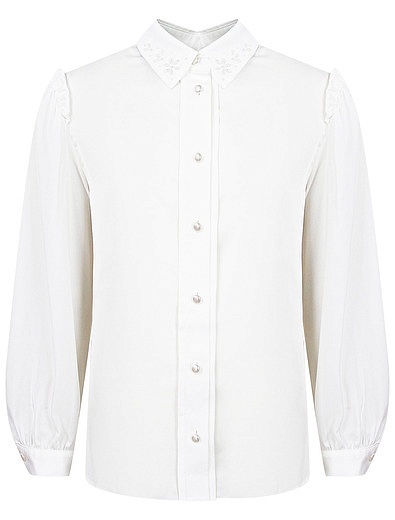Блуза с декором на воротнике SILVER SPOON - 1034509182713 - Фото 1