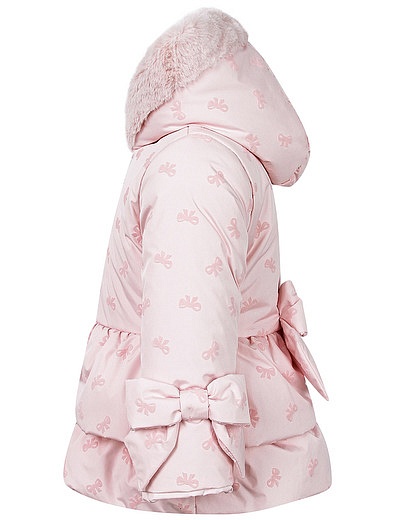 Розовая куртка с баской Lapin House - 1074509180494 - Фото 2