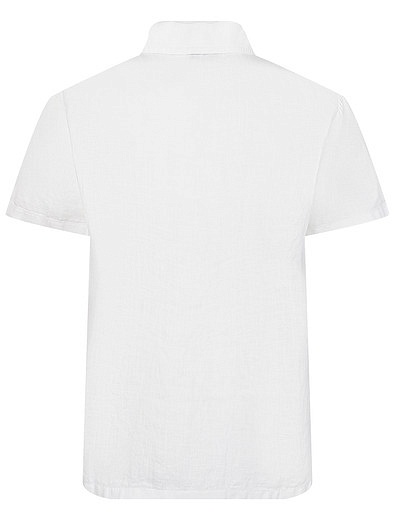 Белая льняная рубашка Il Gufo - 1014519372359 - Фото 2