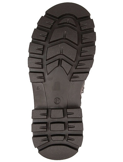Высокие ботинки из натуральной кожи на шнуровке JARRETT - 2034509181906 - Фото 5